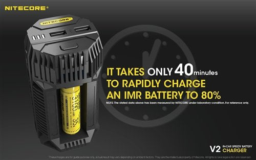 Nitecore V2 In-Car Battery Charger