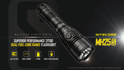 Nitecore Dual Fuel Long Range Flashlight - MH25S
