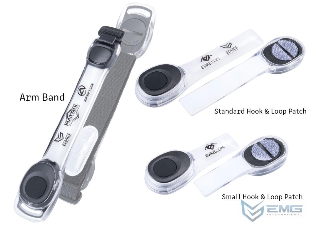 EMG IFF LED Markers - Arm Band - Black/Red LED