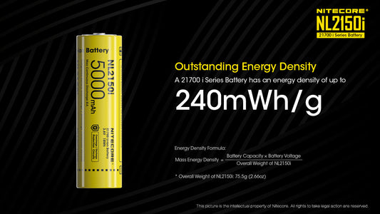 Nitecore 21700 i Series Li-Ion Battery - NL2150i