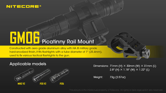 Nitecore GM06 Off Set Mount