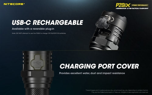 Nitecore i-Generation 21700 Tactical Flashlight - P20iX