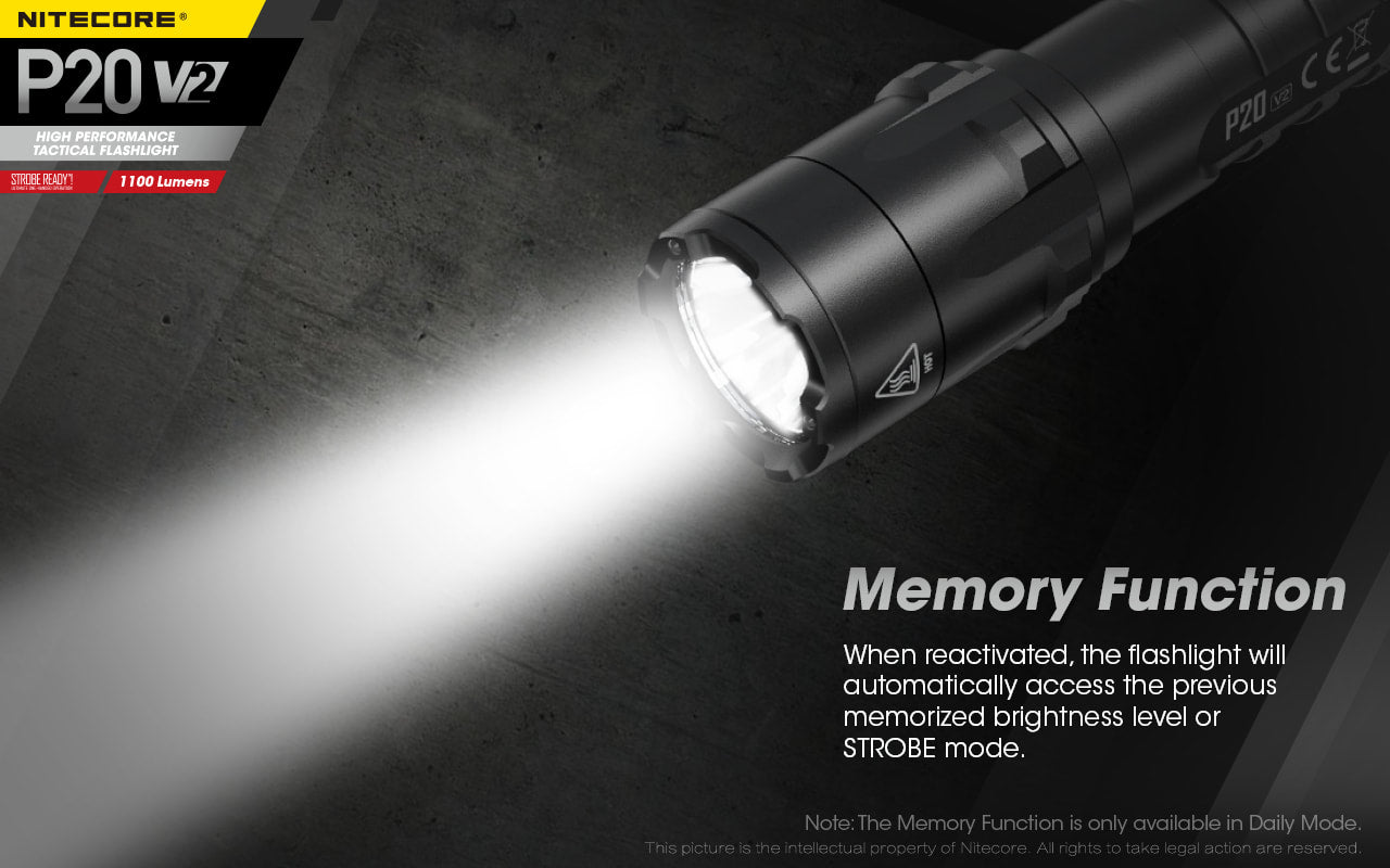 Nitecore P20 V2 Tactical LED Light