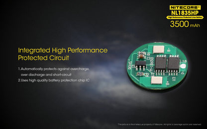 Nitecore High Performance Protected Li-Ion Battery - NL1835HP