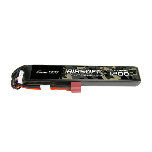 Gens ace 25C 1200mAh 11.1V Battery - Deans - Stick