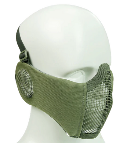 Bravo V4 Strike Metal Mesh Face Mask with Ear Protection