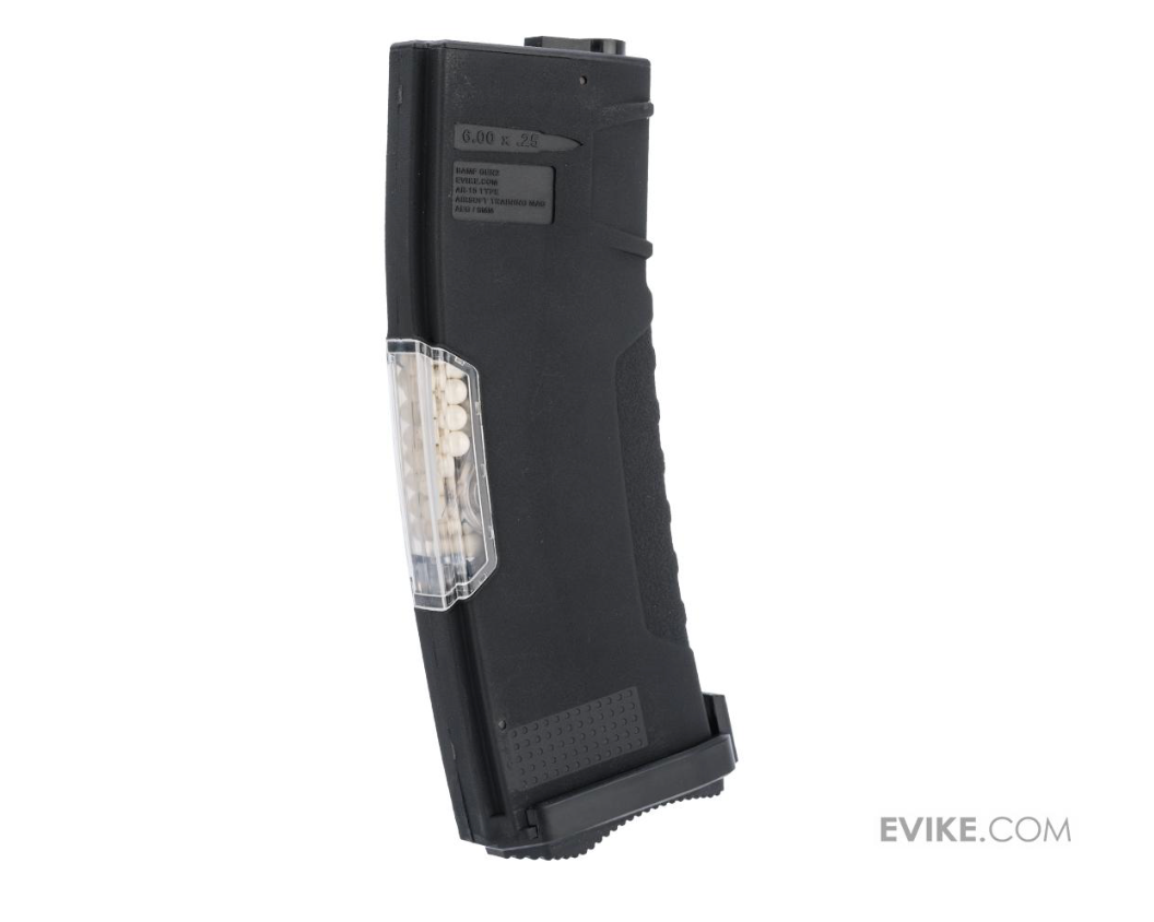 Evike BAMF GEN2 Polymer 450rd Hi-Cap Flash M4 Magazine - BLK