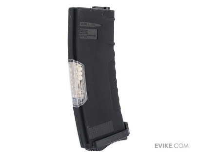 Evike BAMF GEN2 Polymer 450rd Hi-Cap Flash M4 Magazine - BLK