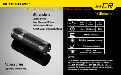 Nitecore Sens CR Flashlight