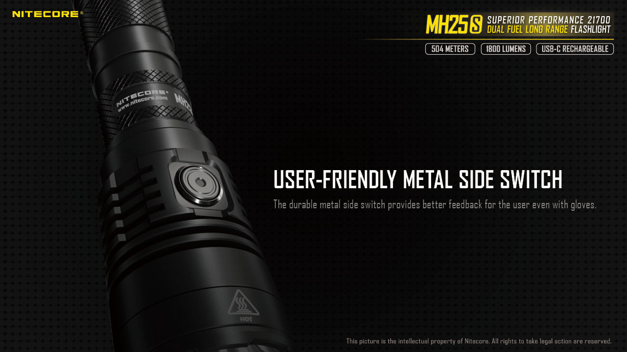 Nitecore Dual Fuel Long Range Flashlight - MH25S