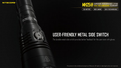 Nitecore Dual Fuel Long Range Flashlight - MH25S