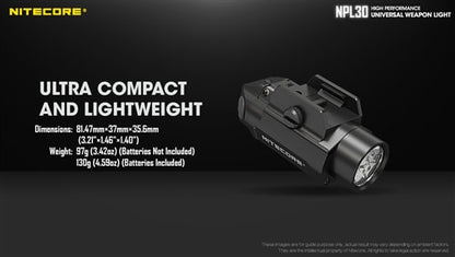 Nitecore NPL30 Weapon Light