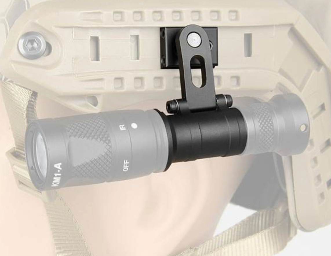 Sotac Multi-Axis Scout Light Mount for Helmet ARC Rail - BLK
