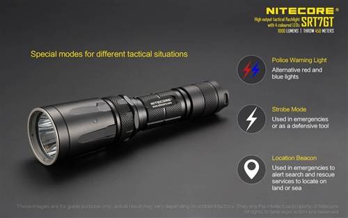 Nitecore SRT7GT Variable Tactical LED Light