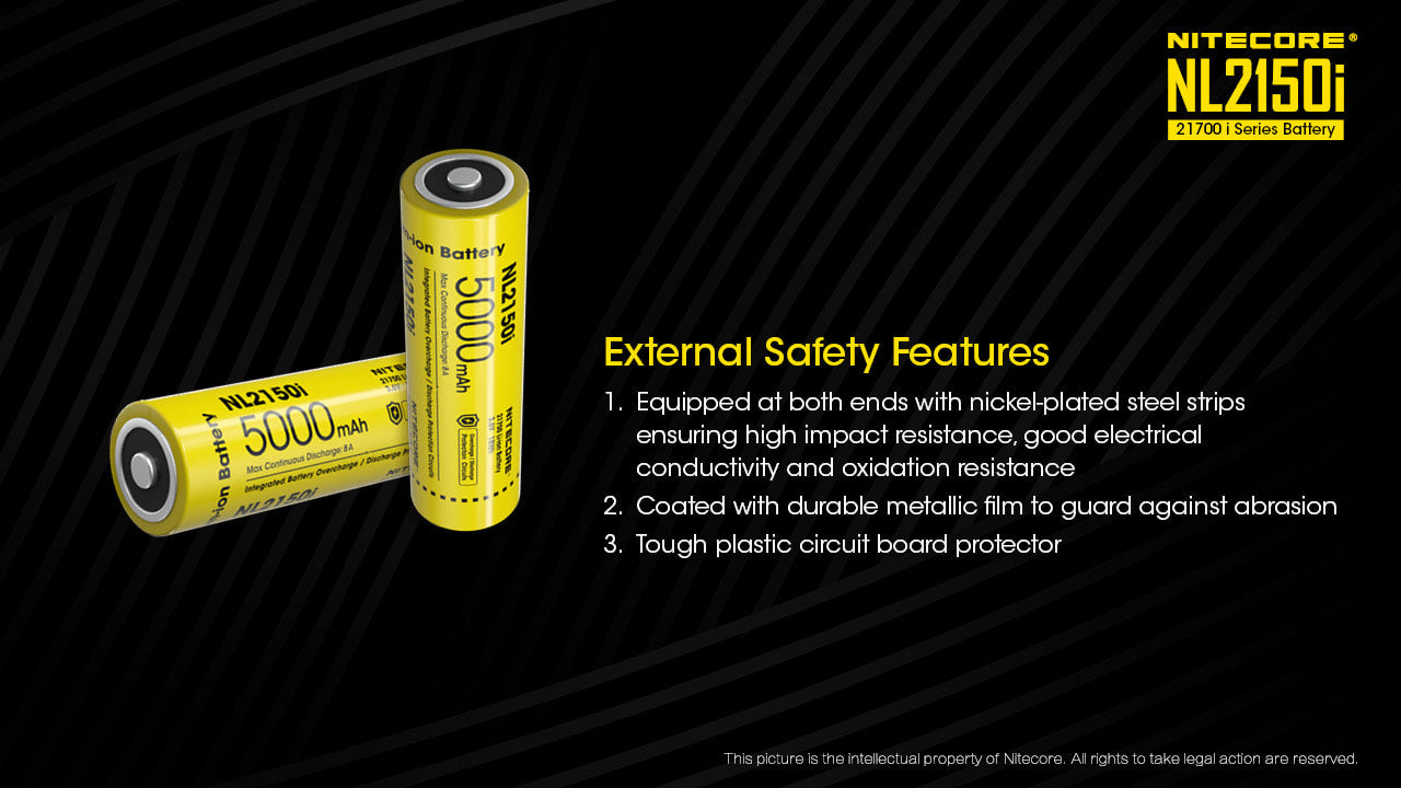 Nitecore 21700 i Series Li-Ion Battery - NL2150i