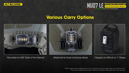 Nitecore Rechargeable Signal Light - NU07 LE