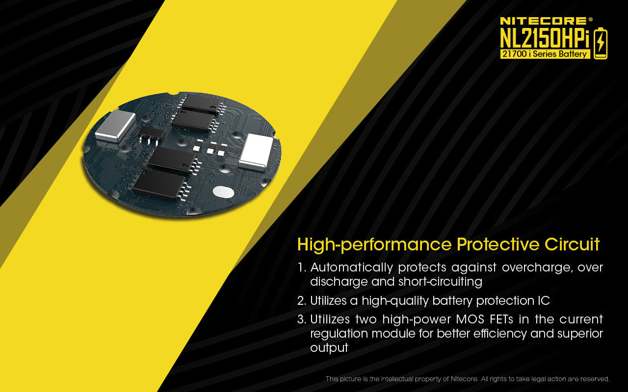 Nitecore High Drain 21700 i Series Battery - NL2150HPi