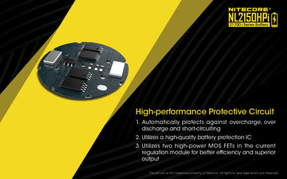 Nitecore High Drain 21700 i Series Battery - NL2150HPi