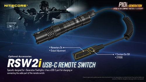 Nitecore USB-C Remote Switch for Flashlights - RSW2i