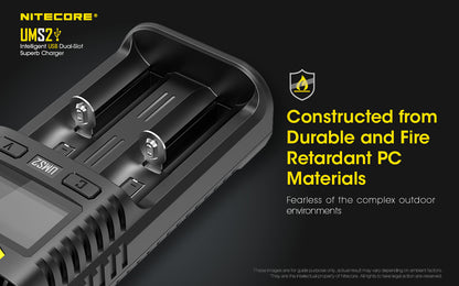 Nitecore Dual-Slot Superb Charger - UMS2