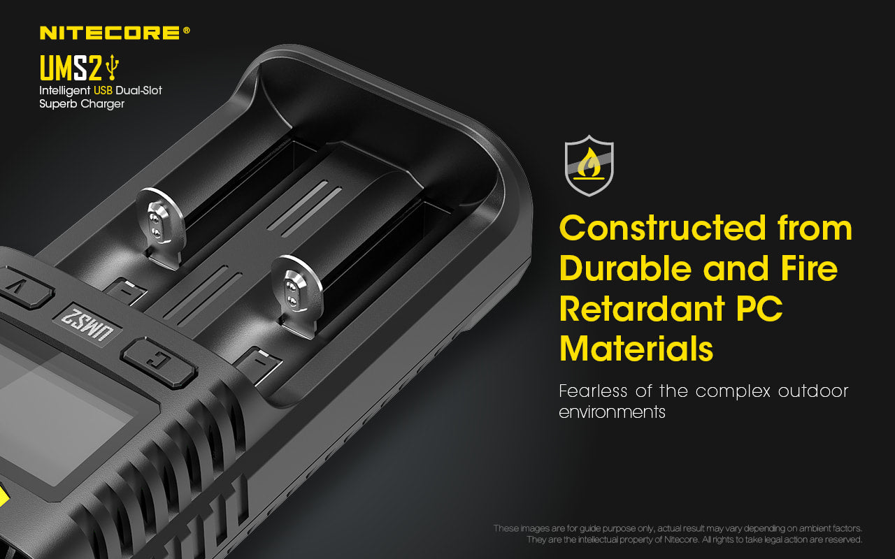Nitecore Dual-Slot Superb Charger - UMS2