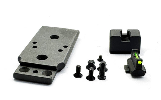 Army Tactical Iron Sights &RMR Mount Plate Set