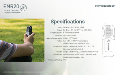 Nitecore Bug Repeller EMR20
