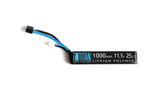Titan 1000mAh 11.1v LiPo Stick T-Plug (Deans)
