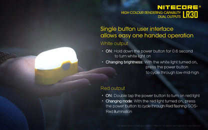 Nitecore Camping Lantern - LR30 Green