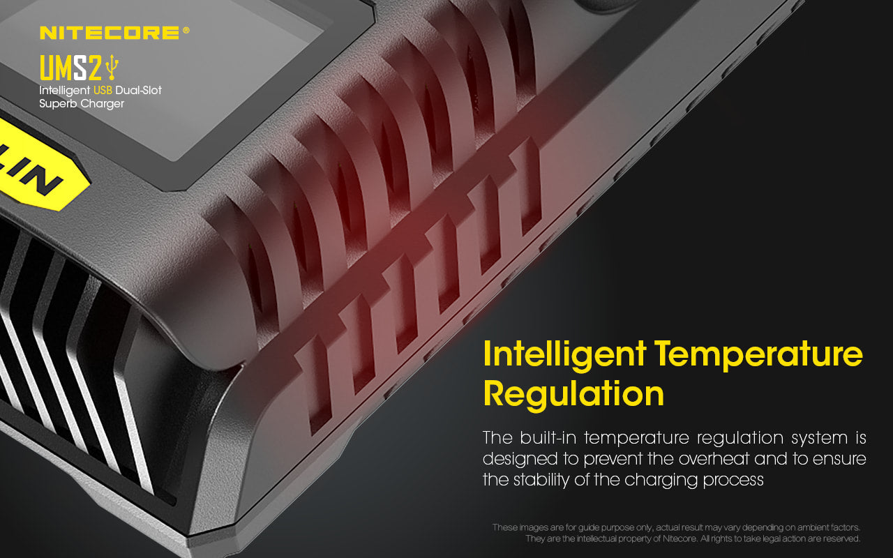 Nitecore Dual-Slot Superb Charger - UMS2
