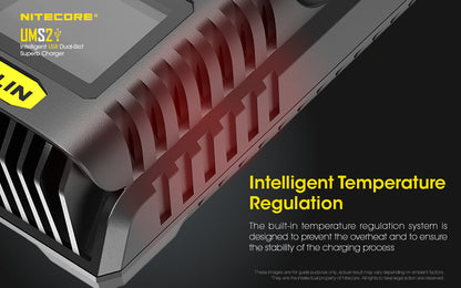 Nitecore Dual-Slot Superb Charger - UMS2