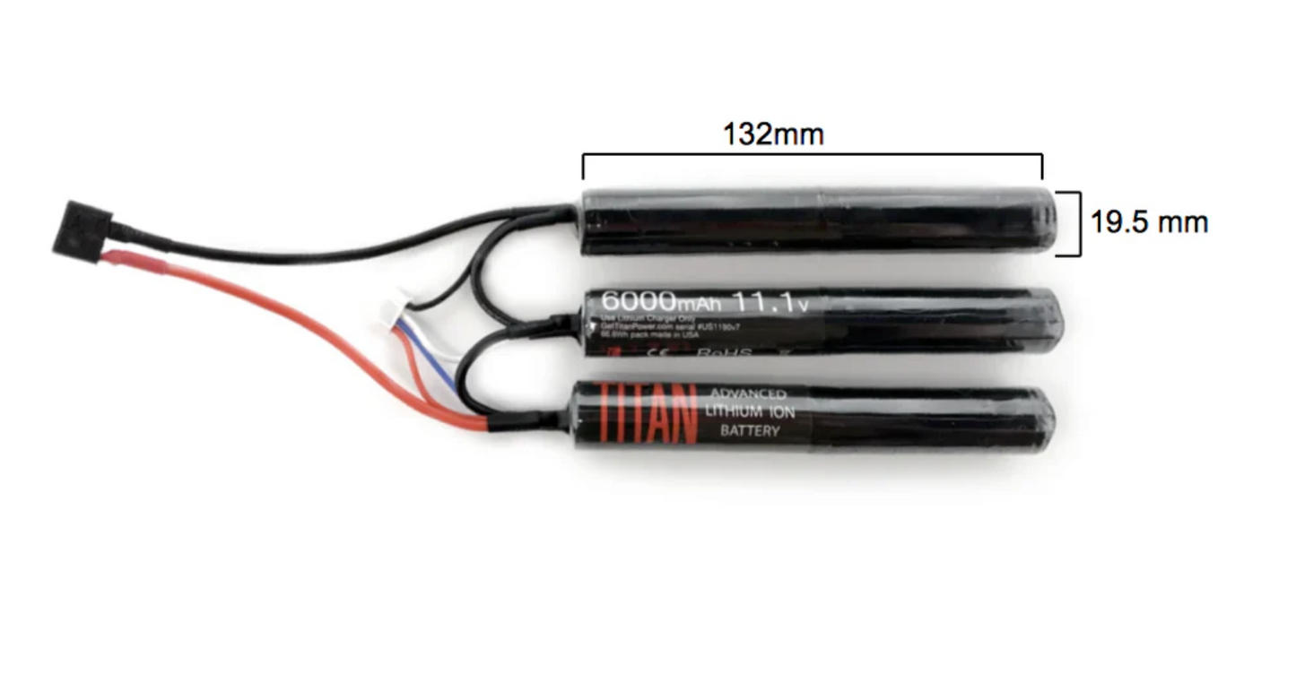 Titan 6000mah 11.1v Crane T-Plug (Deans)
