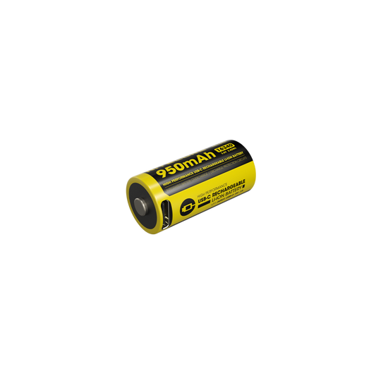Nitecore CR123 USB-C Rechargeable Battery 950mAh - NL169R