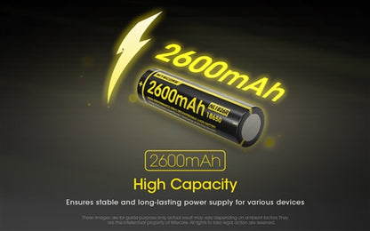 Nitecore 18650 2600mAh USB-C Battery NL1826R