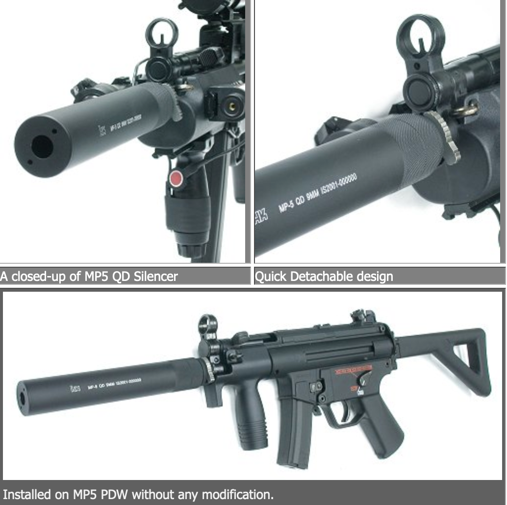 Guarder MP5 Quick Detachable Silencer