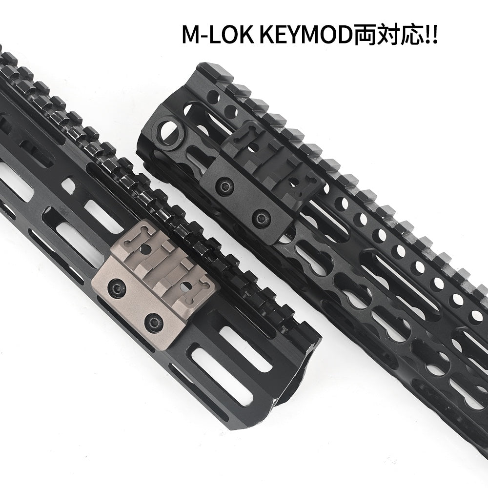WADSN Offset Light Optic Picatinny Rail Mount - M-Lok & Keymod