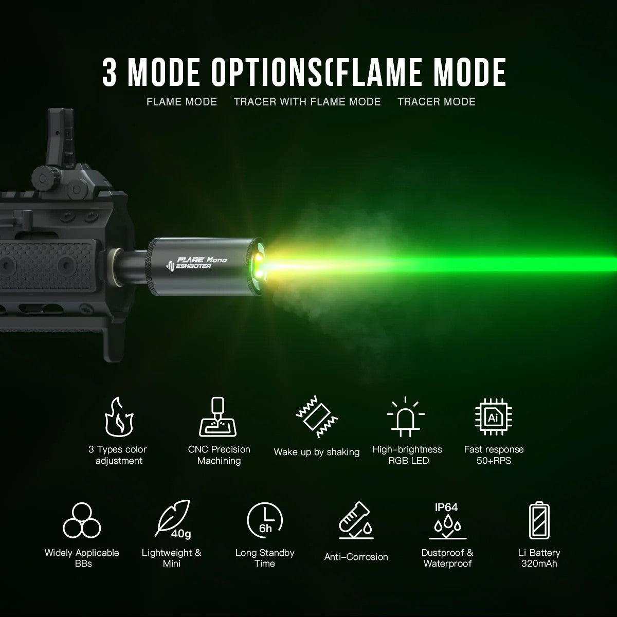 EShooter Flare Tracer Mono Unit - Insert for Silence Tube