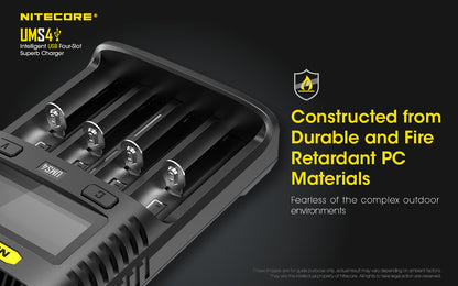 Nitecore USB 4-Slot Superb Charger - UMS4
