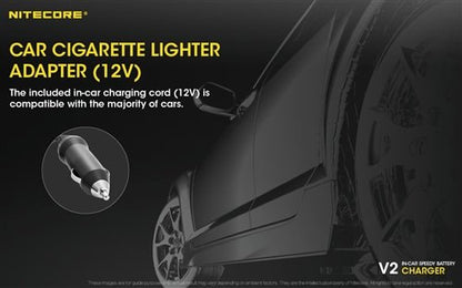 Nitecore V2 In-Car Battery Charger