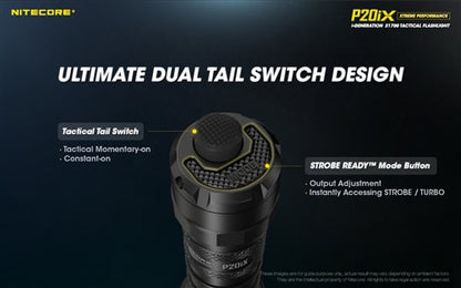 Nitecore i-Generation 21700 Tactical Flashlight - P20iX