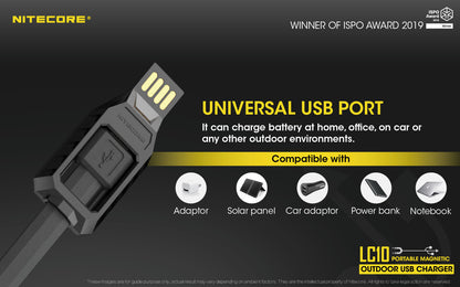 Nitecore Portable Magnetic USB Charger - LC10