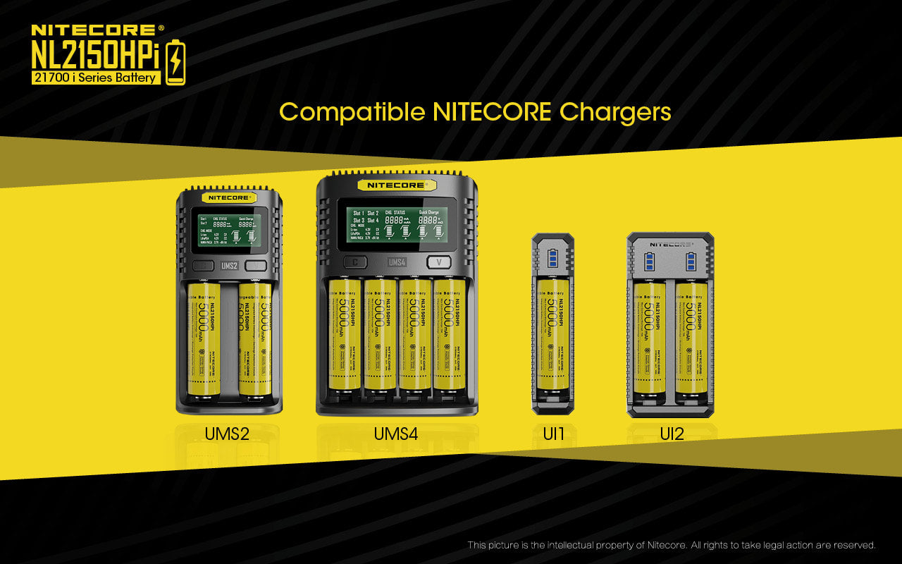Nitecore High Drain 21700 i Series Battery - NL2150HPi