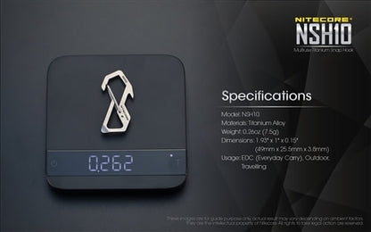 Nitecore Multi-Tool Snap Hook NSH10