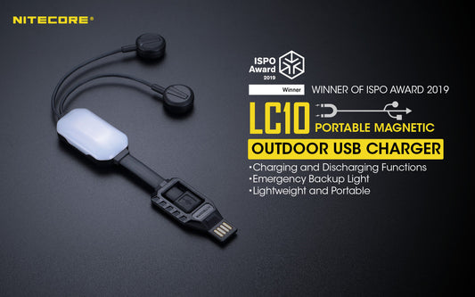 Nitecore Portable Magnetic USB Charger - LC10