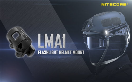 Nitecore Rotary Flashlight Helmet Mount - LMA1
