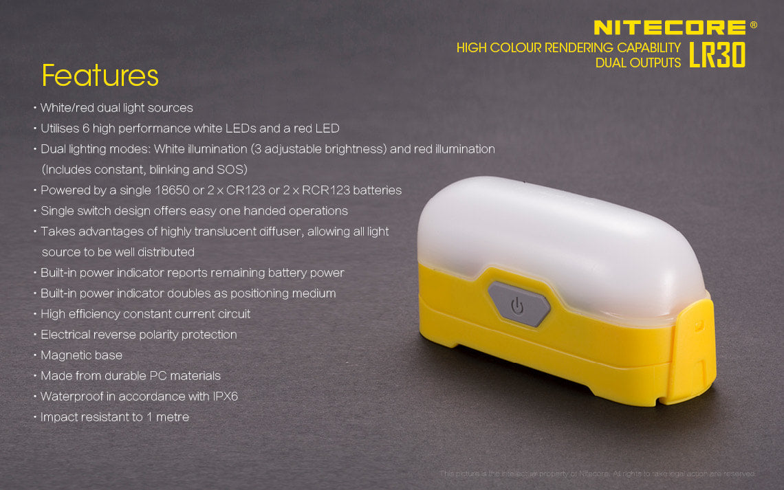Nitecore Camping Lantern - LR30 Green