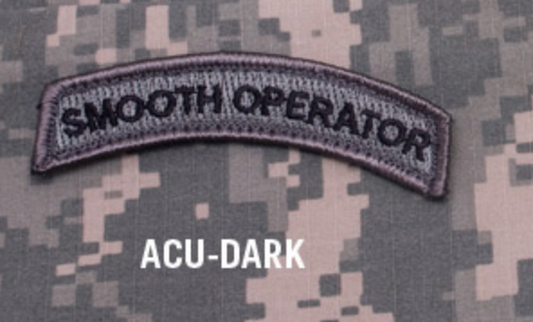 Embroidery Patch - Smooth Operator - Acu-Dark