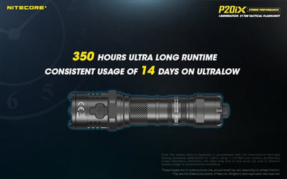 Nitecore i-Generation 21700 Tactical Flashlight - P20iX