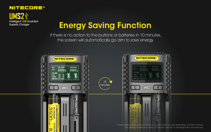 Nitecore Dual-Slot Superb Charger - UMS2