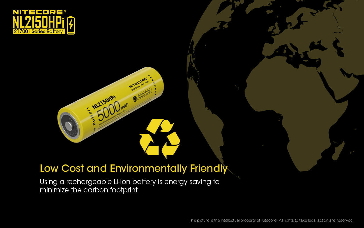 Nitecore High Drain 21700 i Series Battery - NL2150HPi